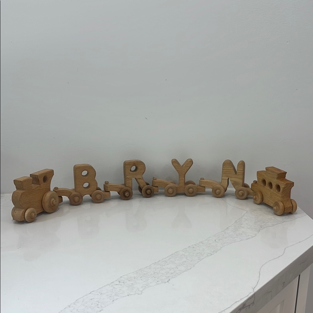 Handmade BRYN wooden train